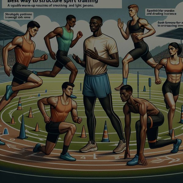 Quelle est la meilleure façon de structurer un entraînement de sprint pour les débutants en athlétisme?